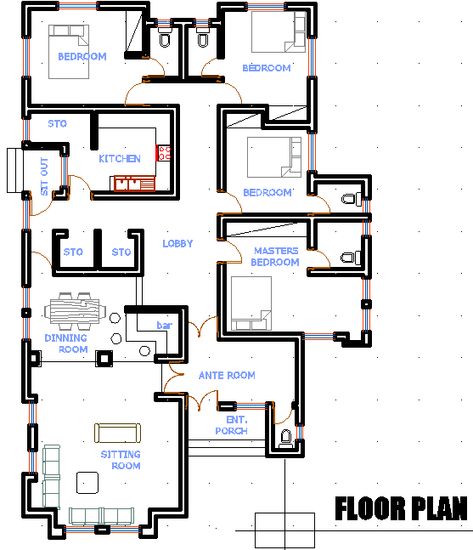 Four Bedroom Bungalow Floor Plan, 4 Bedroomed House Plans, 4 Bedroom Bungalow Floor Plans Modern, 4 Bedroom Bungalow House Plans In Nigeria, 4 Bedroom House Plans Bungalows, 4 Bedroom One Floor House Plans, 8 Bedroom House Floor Plan, 4 Bedroom House Designs Bungalow, 4bedroom Bungalow Design