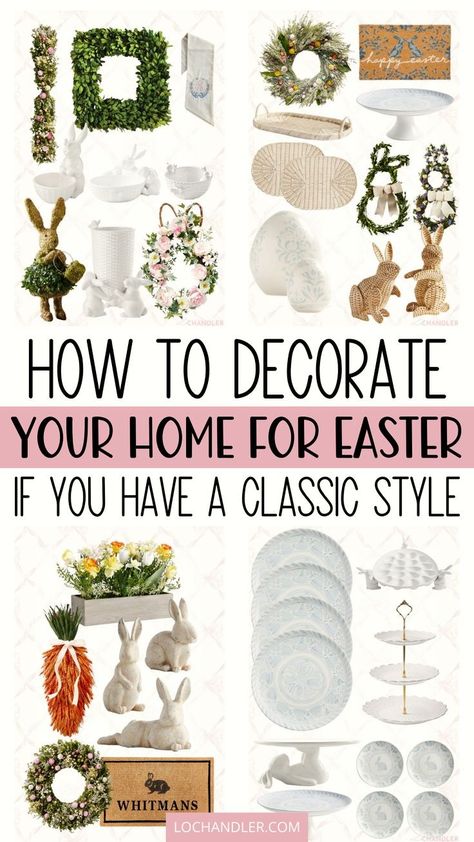 Transform your home into a stylish haven with our classy neutral Easter decor ideas for spring! Explore modern and farmhouse-inspired decorations that bring sophistication to your space. Celebrate the season with easy and elegant Easter decor that enhances your home's ambiance. Traditional Easter Decor, Easter Decor Trends 2024, Classy Spring Decor, Easter Decor 2024, Easter Entryway Table Decor, Coastal Easter Decor, Easter Entryway Decor, Classy Easter Decor, Easter Styling