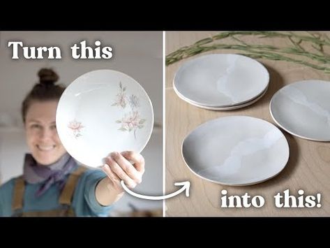 The Easiest Way to Make Plates! // How to make ceramic plates using molds // easy pottery project - YouTube Easy Pottery, How To Make Plaster, How To Make Ceramic, Pottery Diy, Ceramic Dish Set, Pottery Molds, Handmade Ceramics Plates, Beginner Pottery, Clay Plates