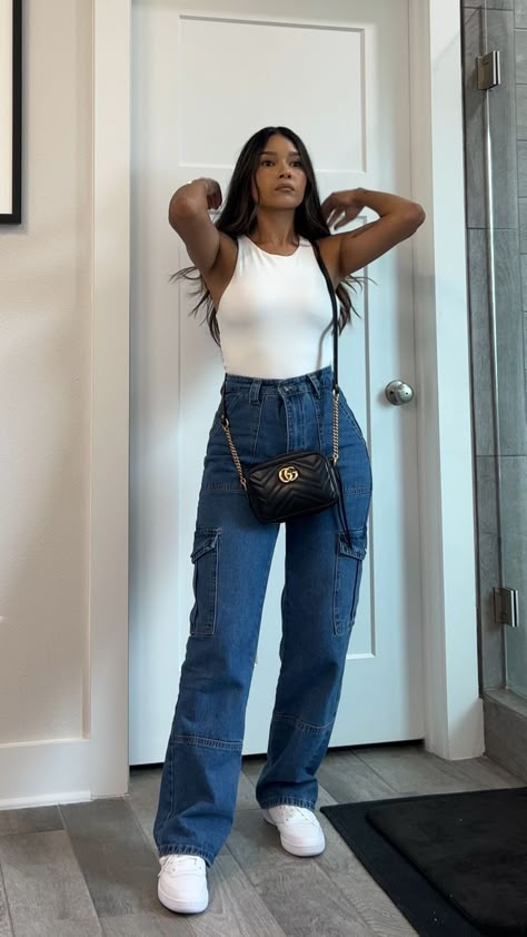 Outfit Ideas For Summer 2024, Very Casual Outfits Simple, Vest Outfits With Jeans, Trendy Spring Outfits 2024, Jean Inspo Outfit, Everyday Outfits Spring 2024, Shein Style Outfits, Cute Summer Outfits Inspo Casual, Get Together Outfit Casual