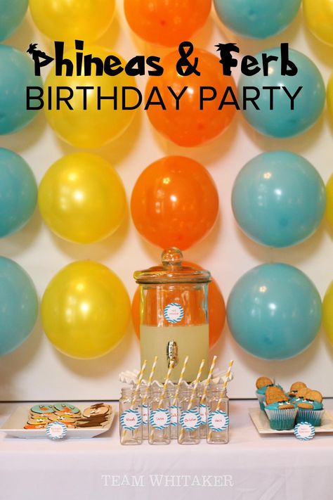 Phineas And Ferb Decorations, Phineas And Ferb Birthday Party, Phineas And Ferb Birthday, Phineas And Ferb Party, Phineas E Ferb, Sing With Me, Phineas Y Ferb, Live Big, Carnival Birthday Parties