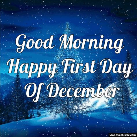 Good Morning Happy First Day Of December Gif Quote December 1st Quotes, Welcome December Images, Welcome December Quotes, Hello December Images, Hello December Quotes, Happy New Month Messages, First Day Of December, Happy New Month Quotes, New Month Wishes