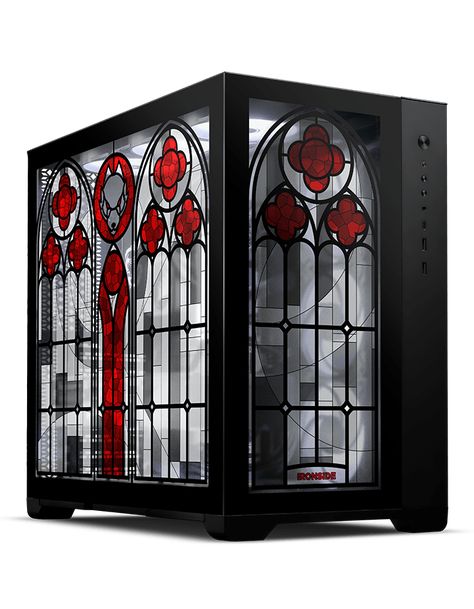 Pc Case Design, Gothic Castles, Pc Ideas, Computer Set, Gothic Castle, Pc Build, Pc Builds, Custom Pc, Gaming Setups