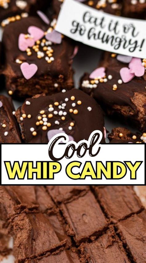 Here is a Whip Candy Cool Whip Candy, Chocolate Melting, Chocolate Melting Wafers, Candy Recipe, Types Of Chocolate, Chocolate Wafers, Quick Bite, Melting Chocolate Chips, Cool Whip