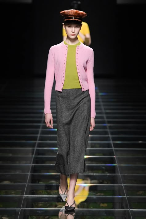 Prada Fall 2024 Ready-to-Wear Runway, Fashion Show & Collection Review [PHOTOS] Best Cardigans, Knitwear Trends, Italian Women, Fall Wear, Miuccia Prada, Cardigan Outfits, Fall 24, Fall Winter 2024, Vest Fashion