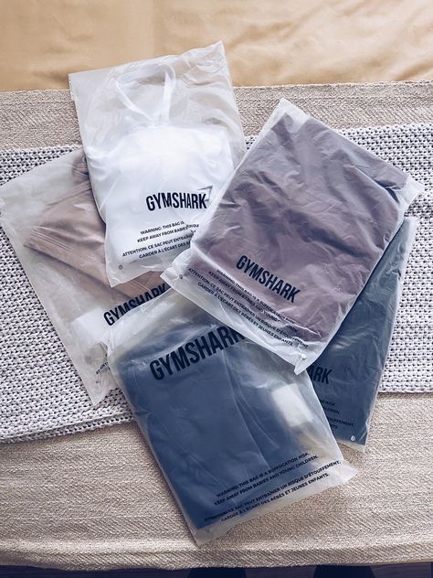 Gymshark Athlete Aesthetic, Gymshark Packaging, Gym Shark Aesthetic, Gymshark Aesthetic, Gymshark Athlete, Gym Wear Brands, January Vision Board, Clothes Vision Board, Balance Tattoo