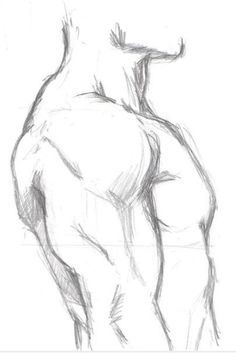 Art Man Body Drawing Reference, Drawing Man Reference, Side Profile Muscle Drawing, Male Side Profile Body Drawing, Men Body Drawing Sketches, Male Lower Body Drawing, Man From Side Reference, Male Body Profile Reference, Male Body Guidelines