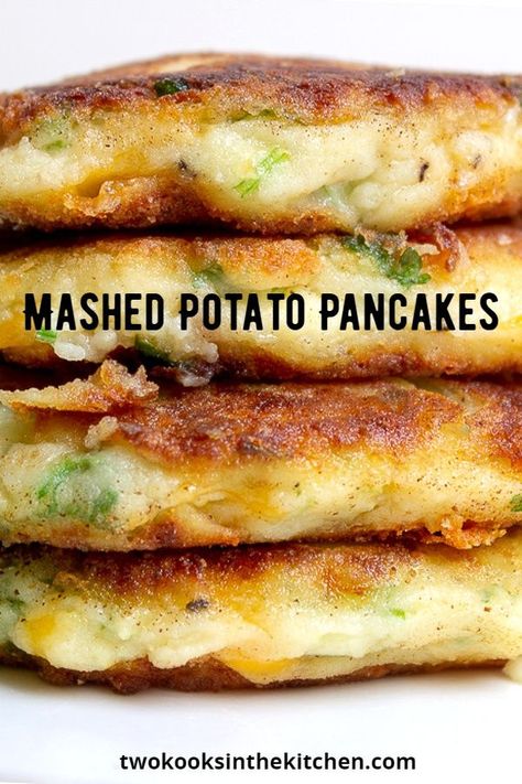 Cake Recipes Oreo, Mashed Potato Pancakes Recipe, Basic Mashed Potatoes, Potato Pancakes Recipe, Recipes Oreo, Wedding Cake Recipes, Mashed Potato Pancakes, Potato Latkes, Leftover Mashed Potatoes