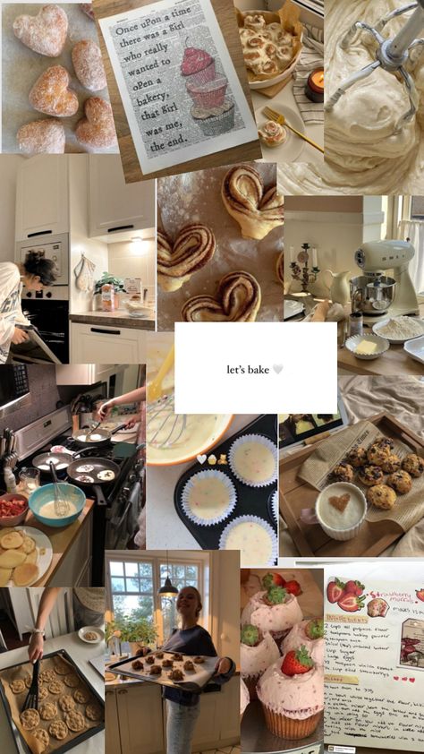 Learn Cooking Vision Board, Baking Set Up Aesthetic, Baking Aesthetic Collage, Baker Job Aesthetic, Baker Vision Board, Baking Lifestyle Photography, Baking Business Vision Board, Baking And Cooking Aesthetic, Professional Baker Aesthetic