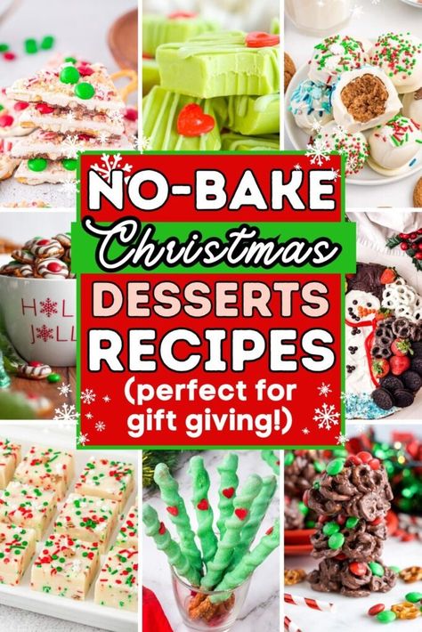 21 No-Bake Christmas Desserts for The Sweetest Holiday Bites - ZEN AND HONEY No Bake Christmas Balls, Cheap Christmas Desserts, Easy No Bake Treats, Easy Xmas Dessert, No Bake Christmas Desserts, Holiday Bites, Christmas No Bake, Desserts For A Party, Christmas No Bake Treats