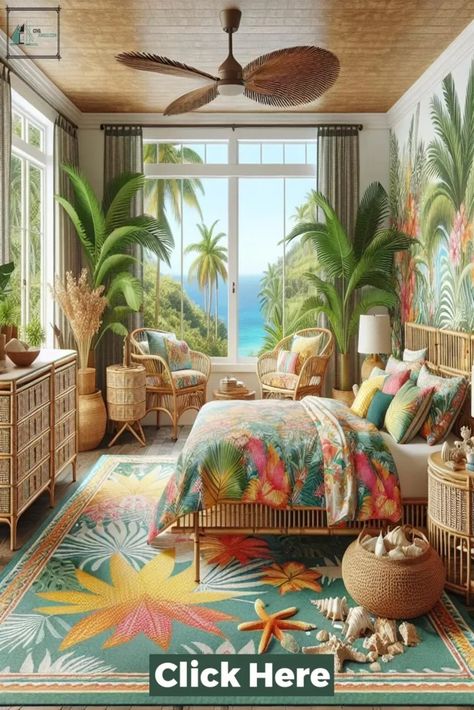 Best 36 Tropical Bedroom Ideas Caribbean Homes Interiors, Tropical Bedroom Ideas, Tropical Theme Bedroom, Hawaiian Bedroom, Caribbean Decor, Zen Bedroom Ideas, Tropical Bedroom Decor, Tropical Bedroom, Caribbean Homes