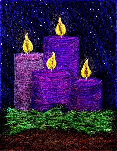 Candles | Candles for Advent | John | Flickr Advent Art Projects, Christmas Crafts With Pinecones, Crafts With Pinecones, Advent Art, Advent Crafts, Winter Art Lesson, Advent Candle, Christmas Art Projects, Christmas Background Images