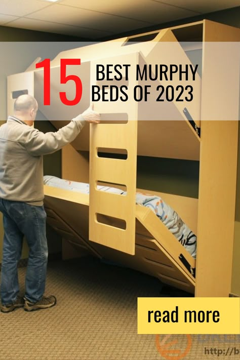 Murphy Bunk Bed, Bunk Beds Design, Bunk Beds For Girls Room, Murphy Bunk Beds, Bunk Beds For Boys Room, Beautiful Bed Designs, Bunk Beds Boys, Best Murphy Bed, Bunk Bed Plans