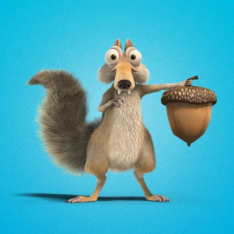 Slideshow Night, Ice Age Squirrel, Ice Age Characters, Banana Minion, Lion Movie, Squirrel Tattoo, Blue Sky Studios, Alvin And The Chipmunks, Favorite Cartoon Character