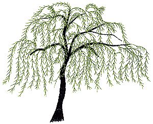 Willow Tree Embroidery, Willow Tree Art, Embroidered Trees, Embroidery Trees, Tree Embroidery Design, Feather Embroidery, Embroidery Stitches Beginner, Cushion Embroidery, Tree Embroidery