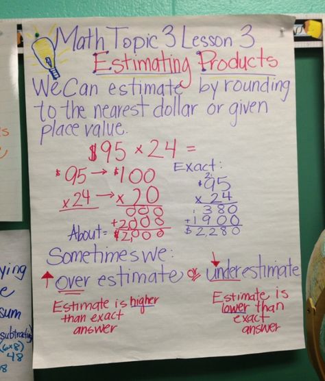 Estimating Products Rounding Poster Anchor Charts, Estimating Products Anchor Chart, Area Model Multiplication Anchor Chart, Estimating Sums 3rd Grade, Estimating Sums And Differences 3rd, Rounding And Estimating Anchor Chart, Multiplication Anchor Charts, Maths Algebra, Math Assessment