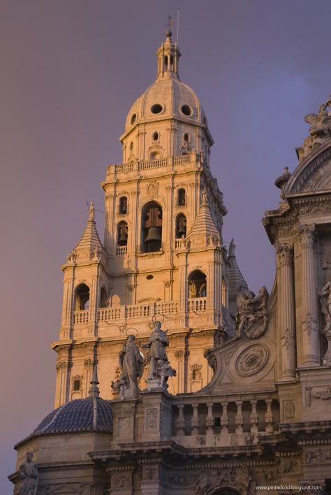 Murcia Spain Aesthetic, Baroque Elements, Life In Spain, Baroque And Rococo, Travel Mood, Spain Aesthetic, Murcia Spain, Spain Trip, Beautiful Churches