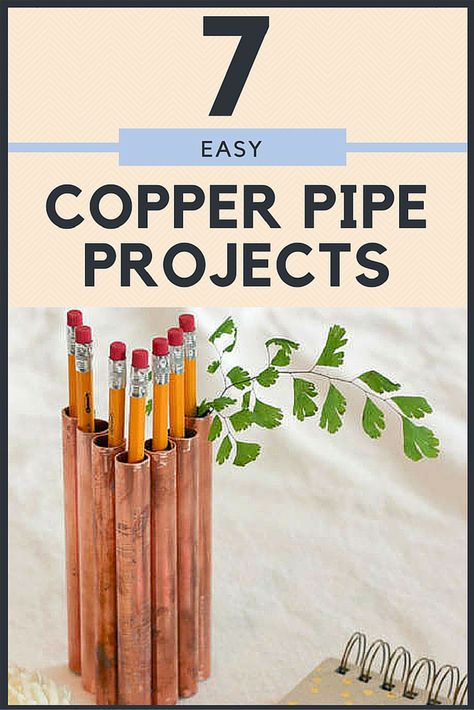 These cool copper pipe projects are an easy DIY way to incorporate the copper trend into your home design. Diy Copper Decor, Copper Pipe Projects, Copper Pipe Art, Copper Diy Projects, Copper Projects, Copper Pipes, Tattoo For Boyfriend, Diy Copper, Cool Pipes