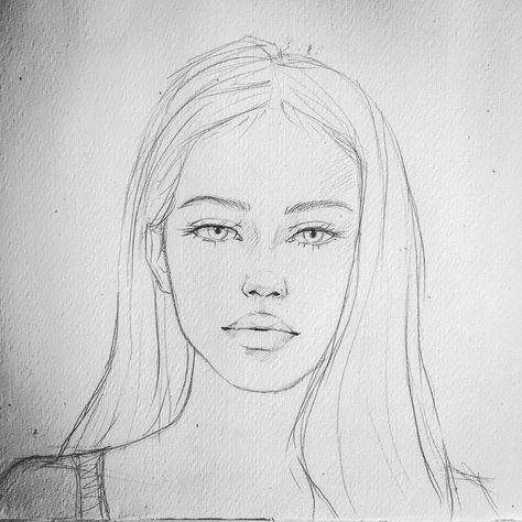 Ann🌑 on Instagram: “. . #sketch #pencilsketch #sketchbook #artsketch #watercolorpainting #watercolorart #watercolorsketch #watercolor #portrait #art #artbook…” Random Pencil Sketches, Self Portrait Drawing Easy, Face Portrait Drawing, Portrait Drawing Ideas, Portraits Sketch, Sketch Face, Self Portrait Drawing, Draw Portrait, Draw Human