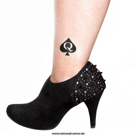 15 x Queen of Spades Tattoo in black  Hotwife Tattoo  BBC  temporary Tattoo * See this great product.(It is Amazon affiliate link) #SkinCareForWomenIdeas Spades Tattoo, Spade Symbol, Spade Tattoo, Chain Tattoo, Queen Tattoo, Ankle Chain, Tattoo Designs And Meanings, Dragon Art, Temporary Tattoo