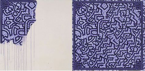 AI ironically completes Keith Haring’s 'Unfinished Painting' — and people hate it Keith Haring Unfinished Painting, Unfinished Painting, Purple Line, National Portrait Gallery, Children's Art, Street Culture, Keith Haring, Portrait Gallery, Human Figure