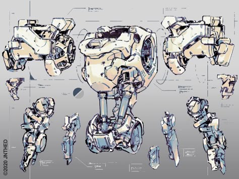 Machine Reference, Robot Mechanics, Robot Design Sketch, Robot Parts, Mech Design, Mecha Robot, Mechanical Art, Cool Robots, Arte Robot