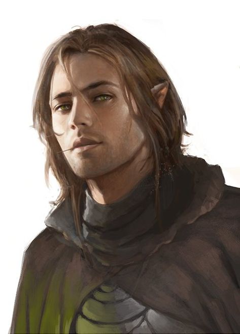 Elf White Hair, Elf Ranger, Male Elf, Elf Warrior, Half Elf, Elf Characters, Elves Fantasy, Elf Art, Heroic Fantasy