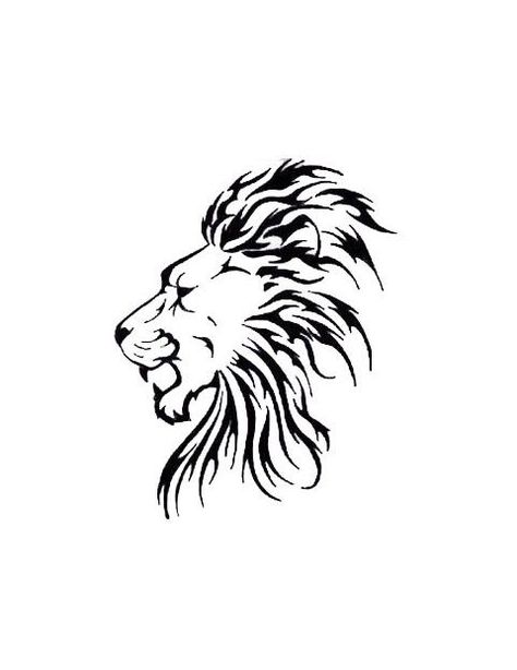 Lion Side Face, Side Face Tattoo, Lion Outline, Lion Head Drawing, View Tattoo, Tattoos Lion, Lion Sketch, Tattoo Lion, Lion Head Tattoos