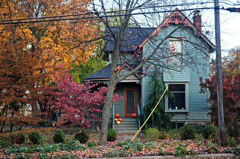 Autumnal House, Pretty Houses, Victorian Home, Victorian Houses, Victorian House, Gingerbread Houses, House Room, Humble Abode, Dream House Exterior