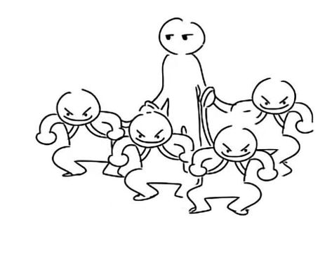 5 Stickman Friends, Art Bases Friends, 5 Friends Drawing Base, Draw Bases Meme, Memes Drawing Template, Drawing Bases Group Of 3, Drawings Of Friends Group Of 5, Meme Drawing Template, Group Of 5 Drawing Base