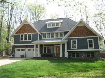 split level homes | Split-Level Pop Top - traditional - exterior - dc metro - by Red House ... Split Level House Remodels, Split Level House Exterior, Split Level Exterior, Split Level Remodel, Split Level Home, Raised Ranch, House Addition, Split Level House, Home Exterior Makeover