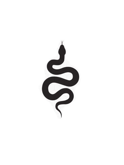 Small Simple Dark Tattoos, Small Black Snake Tattoo, Small Snake Tattoo Men, Simple Alt Tattoos, Easy Tatoos Ideas, Letter S Tattoo Ideas, Little Snake Tattoo, Snake Tattoo Simple, Tato Idea