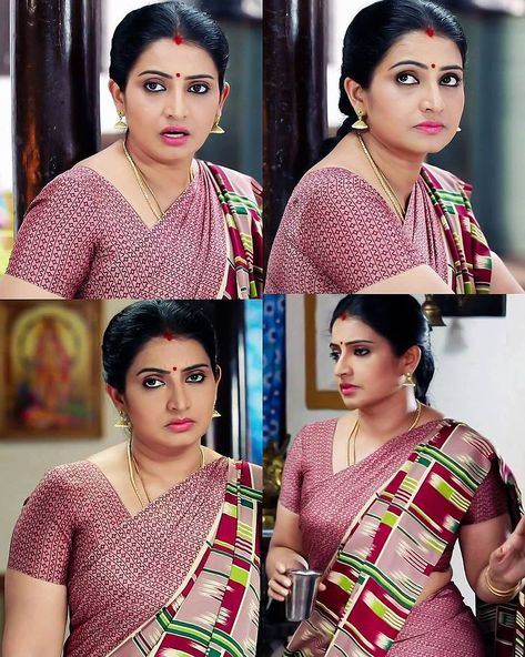 Satish Raam on Instagram: “#Auntified” Sneha Actress, Low Cut Blouses, Grace Beauty, Serial Actress, Saree Photoshoot, Hot Images, Beautiful Women Over 40, Actress Hot Pics