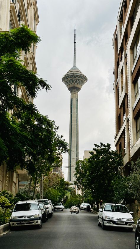 Iran/Tehran Milad Tower 🌱 Milad Tower, Shiraz Iran, Structural Engineer, Iran Pictures, Beautiful Beach Pictures, Iran Travel, Picture Writing Prompts, Tehran Iran, Instagram Creative Ideas