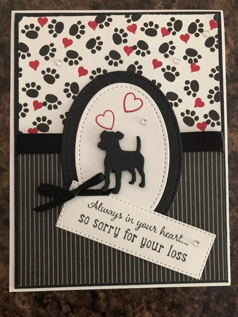 Loss Of Pet Dog Sympathy Cards Diy, Loss Of Pet Cards Handmade, Dog Sympathy Cards Handmade, Pet Sympathy Cards Handmade, Loss Of Pet Card, Bereavement Cards, Dog Cards Handmade, Animal Birthday Cards, Sympathy Card Ideas