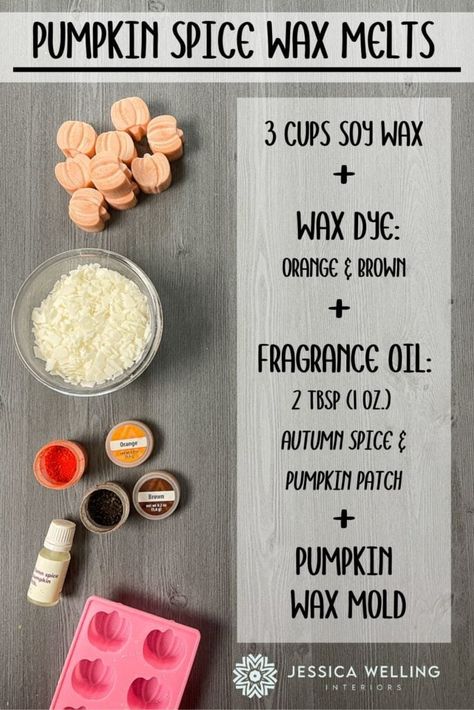 Make these amazing Pumpkin Spice scented soy wax melts at home in the microwave with just 3 ingredients! Diy Wax Melt Packaging Ideas, Natural Wax Burner Recipes, Sachets, Candle Tarts Diy, Homemade Candles To Sell, Diy Scented Wax Melts Recipes, Soy Wax Melts Diy Recipes, Essential Oil Recipes For Wax Melts, How To Make Your Own Wax Melts, pumpkin spice, candle making, Fall fragrances, candle tarts diy, wax tarts Wax Tart Packaging Ideas, Essential Oil Wax Melt Recipes, Soy Wax Melts Diy Recipes, How To Make Your Own Wax Melts, Essential Oil Wax Melts Diy, Diy Scented Wax Melts Recipes, Wax Melt Scent Recipes, Wax Melt Making Ideas, Candle Melts Packaging