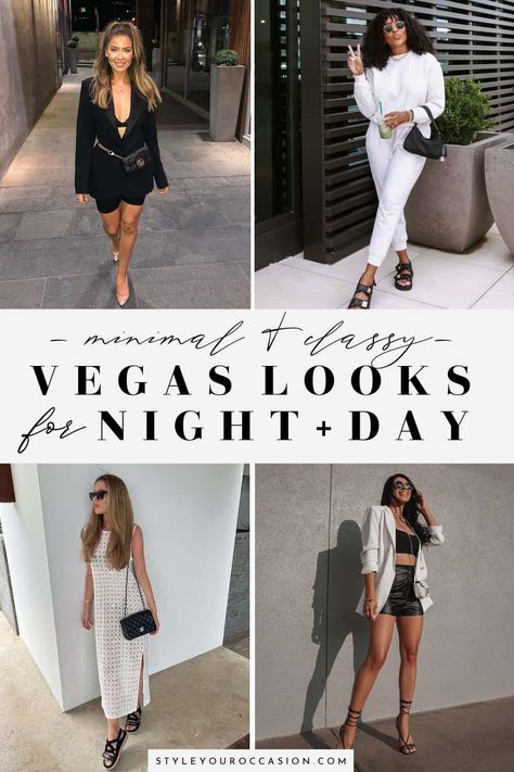 Summer Outfits Night Out Casual Classy, Women’s Vegas Outfits, Vegas Wardrobe Capsule, Vegas Dinner Outfit Classy, Vegas Outfits Fall, Vegas In October Outfits, Vegas Capsule Wardrobe, Vegas Daytime Outfit, Vegas Day Outfit