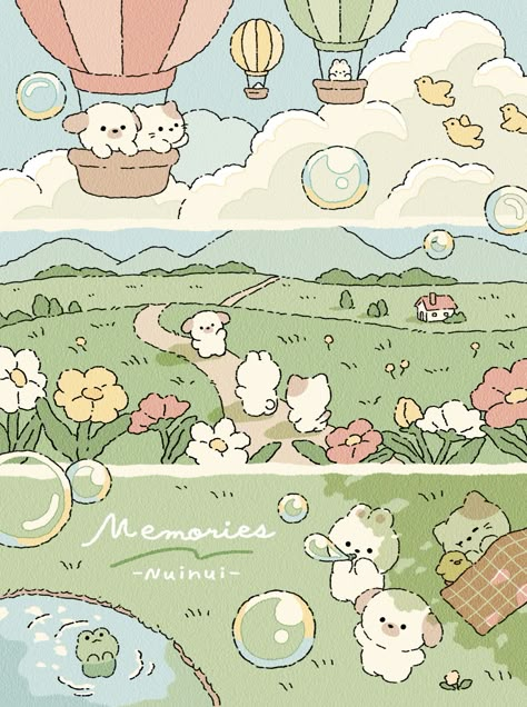 Cute Cottage Drawing, Cute Mobile Wallpapers, Iphone Wallpaper Kawaii, Abstract Wallpaper Design, Bg Design, Cute Animal Drawings Kawaii, Cute Doodles Drawings, Cute Easy Drawings, Kawaii Wallpaper