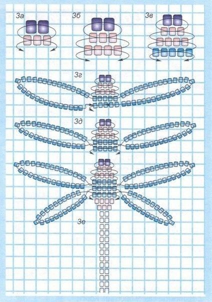 Wire Bead Animals, Bead Pets Pattern Easy, Beaded Dolls, Seed Bead Tutorials, Pony Bead Projects, Pony Bead Crafts, Beaded Dragonfly, Beaded Shirt, Pola Kristik