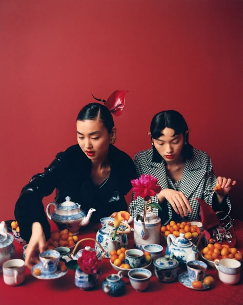 Self-Portrait Unveils Lunar New Year Campaign | Hypebae Chinese New Year Campaign, New Year Campaign, New Year Coffee, Lunar New Year 2023, New Year Photoshoot, Linkedin Image, Spill The Tea, Lunar Year, Fashion Campaign