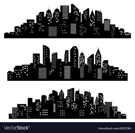 Marvel Classroom, Rp Logo, Silhouette City, Buildings Skyscrapers, Cityscape Silhouette, Shadow Drawing, Game Studio, City Vector, Graffiti Doodles