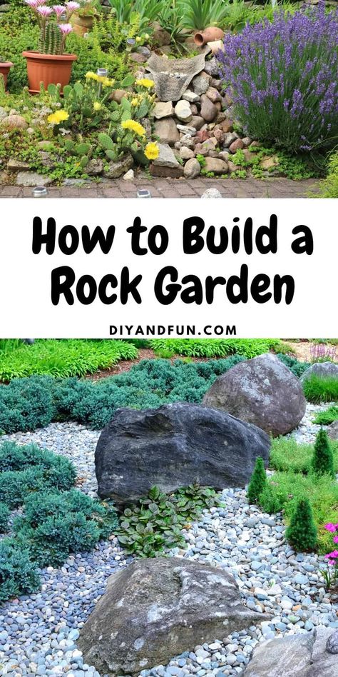 Small Rock Garden Ideas, Small Rock Garden, Diy Rock Garden, Boulder Garden, Garden Landscaping Backyard, Succulent Rock Garden, Rockery Garden, River Rock Garden, Rock Garden Ideas