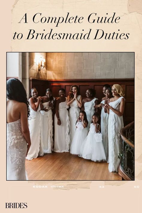 A Complete Guide to Bridesmaid Duties Honorary Bridesmaid Ideas, Bridesmaid Jobs, Honorary Bridesmaid, Bridesmaid Duties, After The Wedding, Be Curious, Wedding Shower Games, The Maids, Be Aware