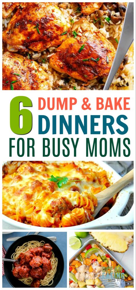 Dump And Bake Recipes, Health Recipes Easy, Clean Eating With Kids, Easy Cheap Dinner Recipes, Dump And Bake, Dinner Recipes Healthy Family, Vegetarian Recipes Dinner Healthy, Dump Recipes, Baked Dinner Recipes