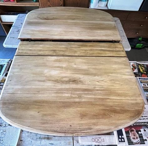 I Bleached My First Piece of Furniture! | Hometalk Bleached Dining Table, Bleached Table, Bleached Oak Table, Bleaching Wood Furniture, Refinished Table, Cedar Table, Table Redo, Wood Table Diy, Different Woods