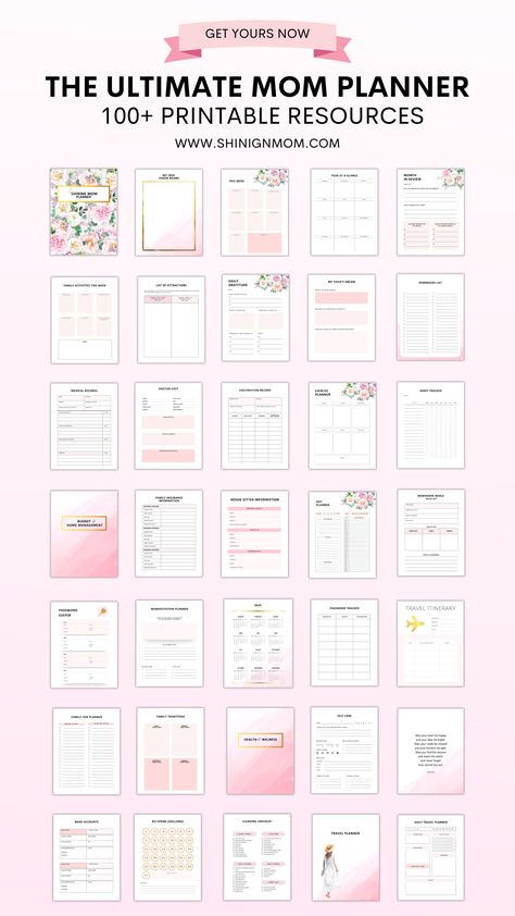 Daily planner printables free