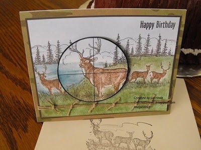 SU Noble Deer stamp. Isn't That Sweet?!: Hunting card Happy Birthday Honey, Deer Stamp, Hunting Birthday, Tenant Screening, Masculine Birthday Cards, Birthday Cards For Men, Birthday Cards Diy, Male Cards, Fun Fold Cards