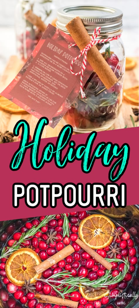 Crockpot Potpourri, Crafts For Gift, Christmas Crafts Diy Kids, Holiday Smells, Holiday Potpourri, Homemade Potpourri, Potpourri Gift, Room Deodorizer, Simmering Potpourri