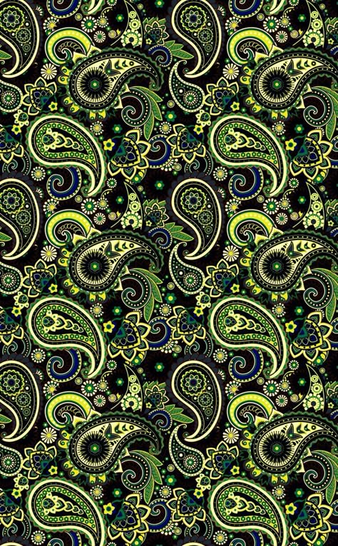 Green Paisley Wallpaper, Paisley Background, Mandala Wallpaper, Paisley Wallpaper, Paisley Art, Green Paisley, Textile Pattern Design, Paisley Design, Green Wallpaper