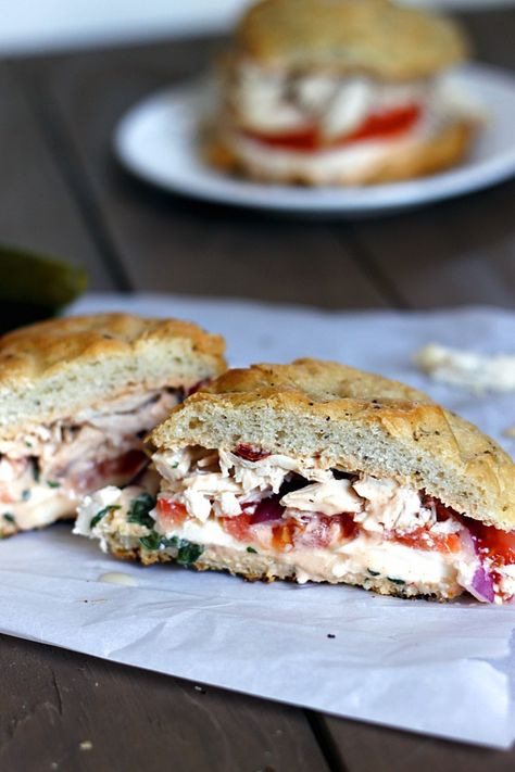 Copycat Panera Frontega Chicken Panini | Fabtastic Eats Frontera Chicken Panini, Foccacia Panini, Frontega Chicken Panini, Foccacia Sandwich, Panini Recipes Chicken, Panini Recipe, Chicken Panini, Copycat Panera, Grill Sandwich